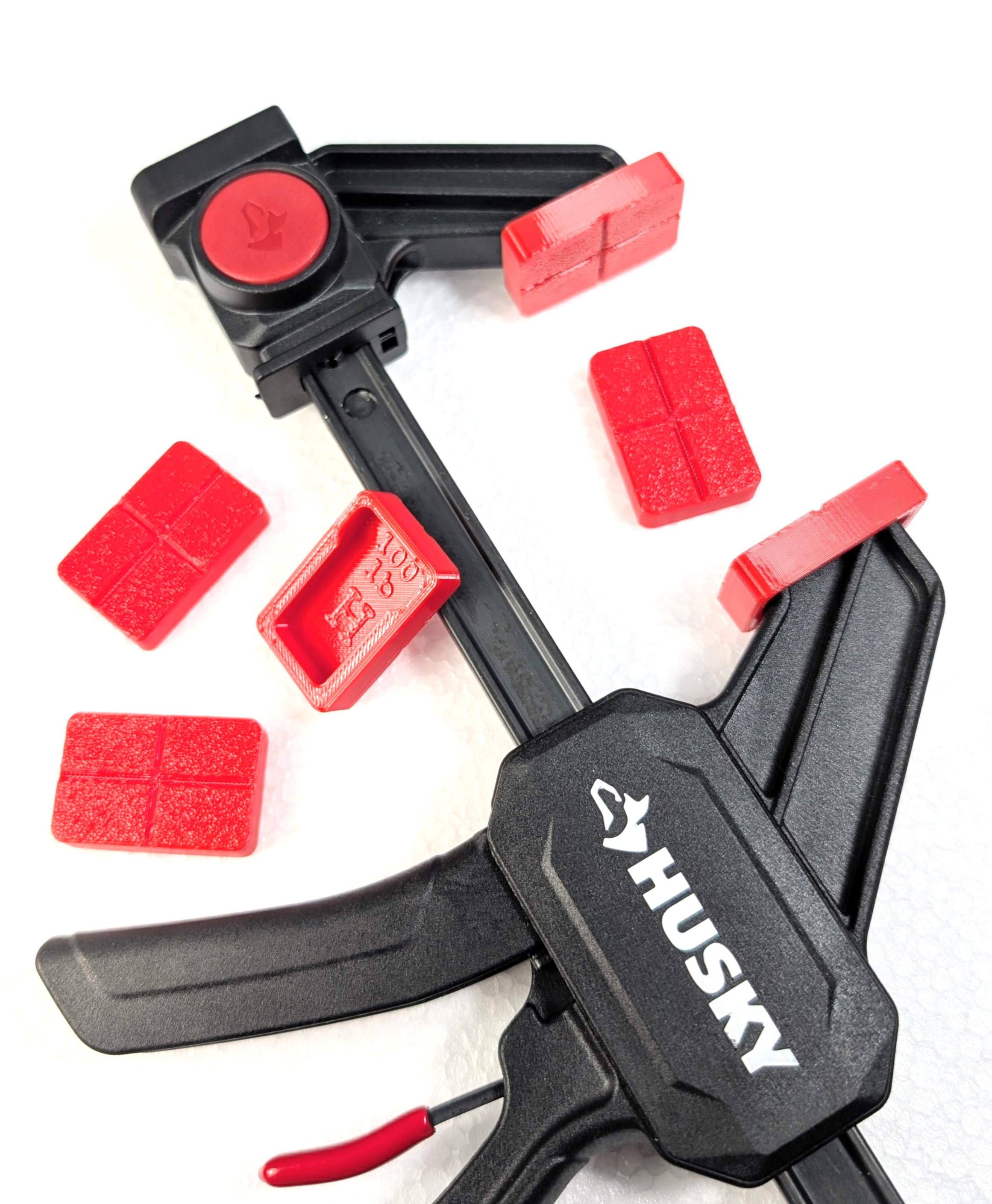 Replacement Grip Jaw Pads for Husky 6" 100 lb Trigger/Bar Clamps (6 pack)