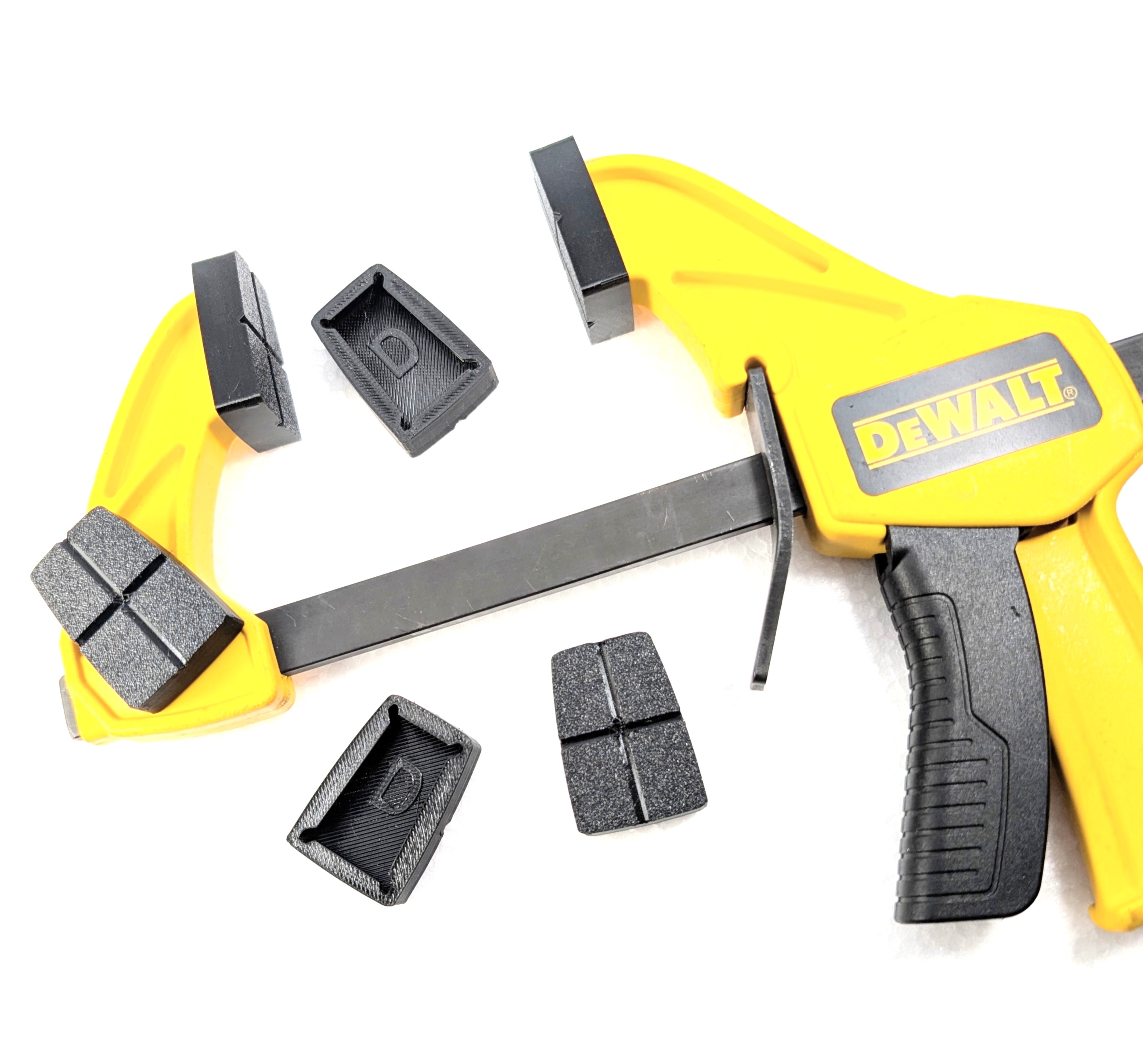 Replacement Grip Jaw Pads for DeWalt Med 100lb Trigger/Bar Clamps - 6 Pack