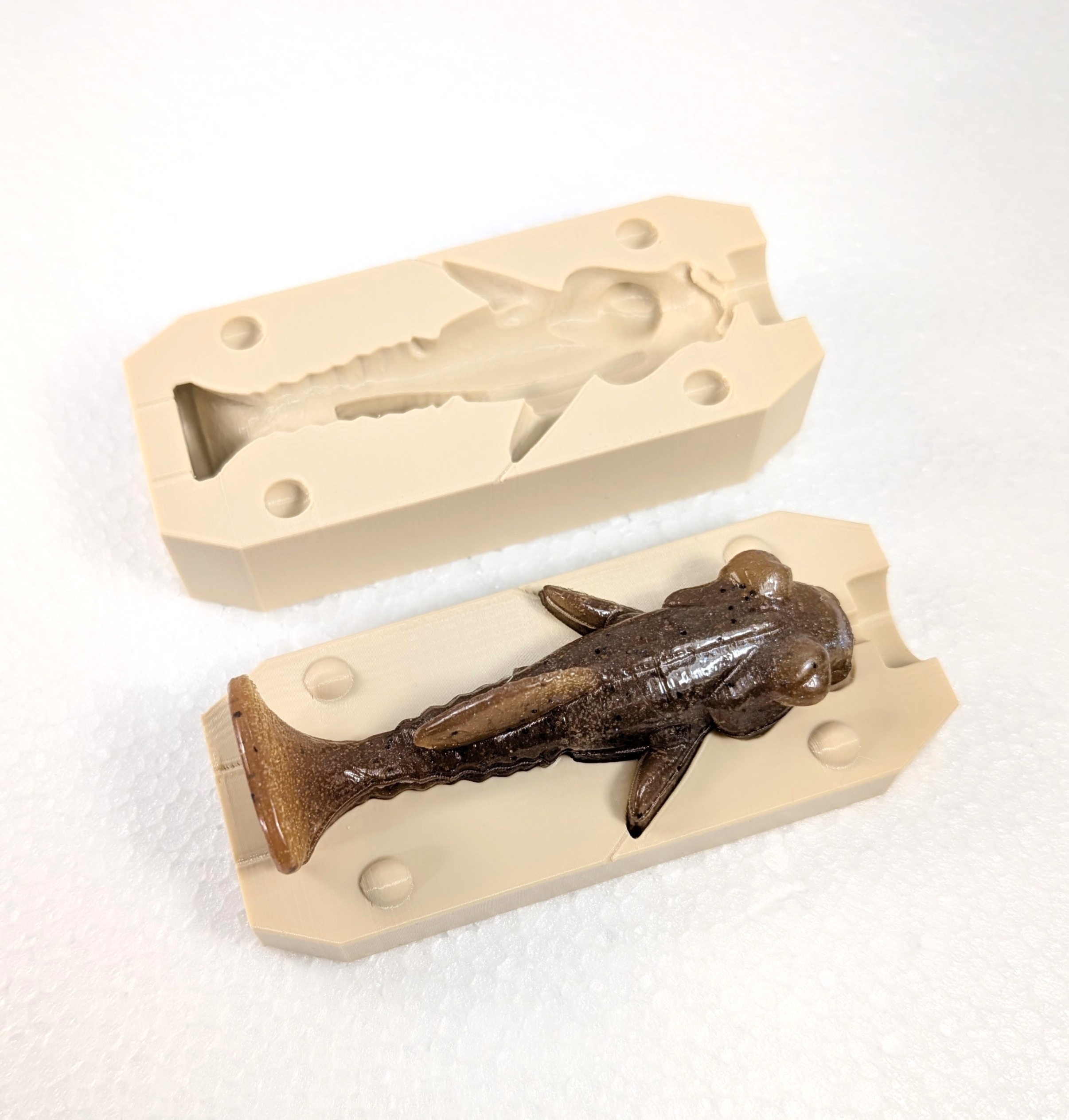 3 1/2" Goby Soft Plastic Lure Injection Mold - 3/4 oz Bait