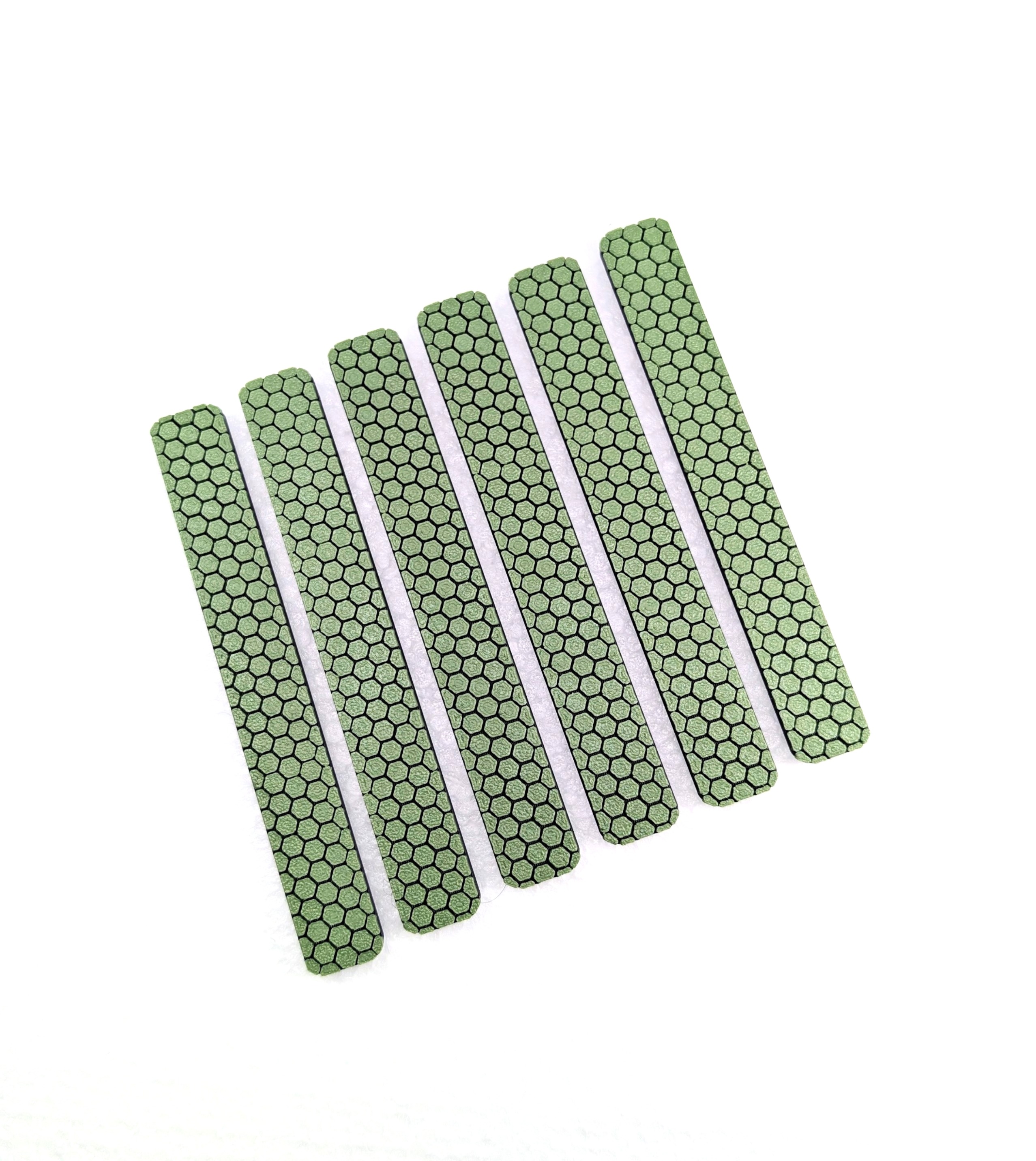 SNAP-IN Rail Covers Green Honeycomb Design – 6 Pack