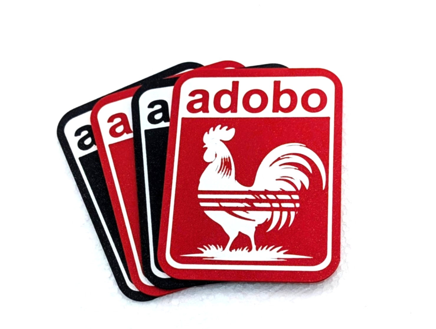 Filipino Adobo Adidas Rooster Drink Coaster Set